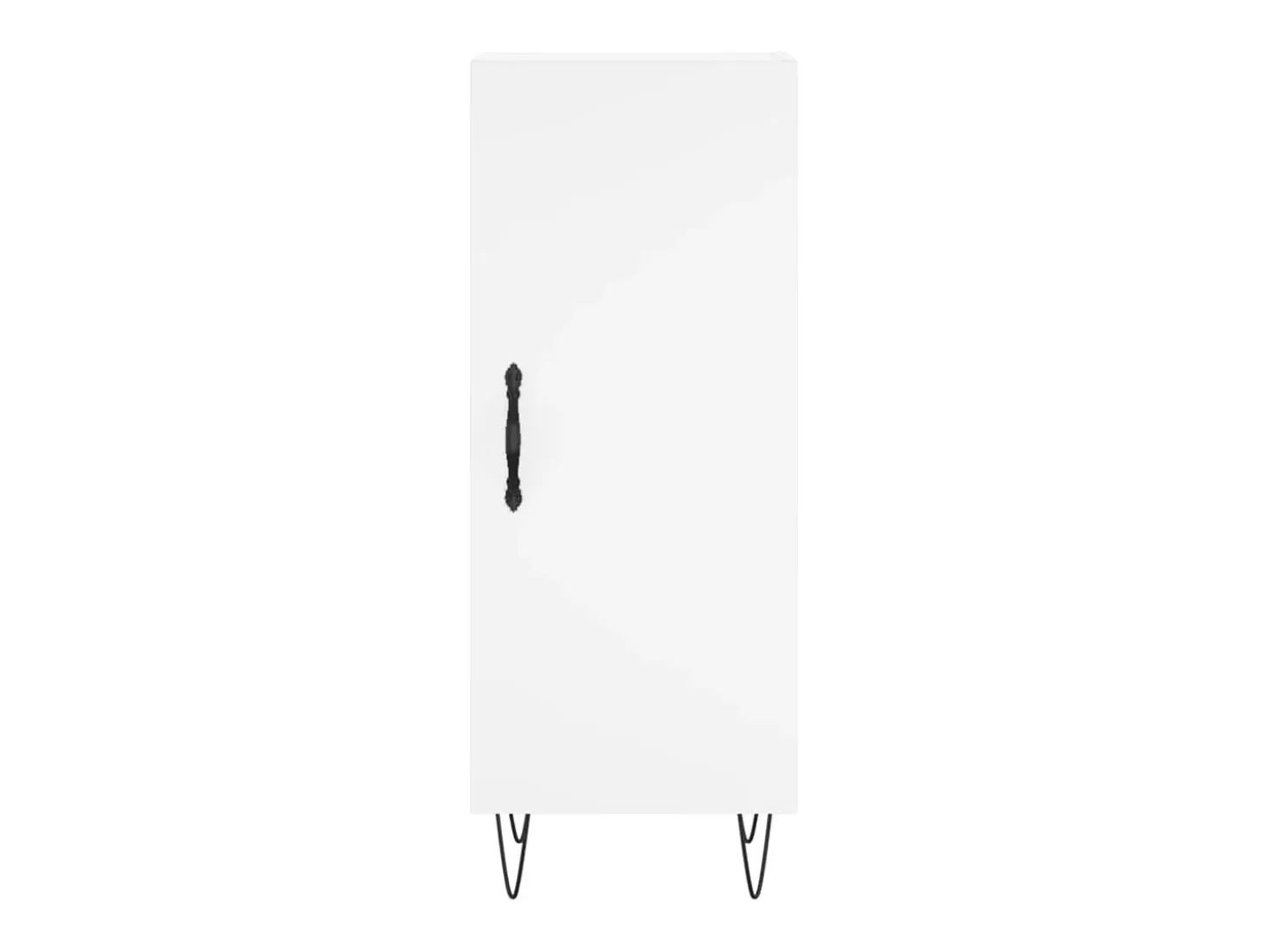 Aparador alto blanco 34,5x34x180 cm Madera contrachapada