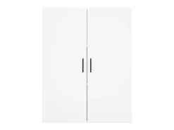 Aparador alto blanco 69,5x34x180 cm Madera contrachapada