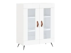 Aparador alto blanco 69,5x34x180 cm Madera contrachapada