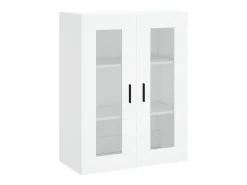 Aparador alto blanco 69,5x34x180 cm Madera contrachapada