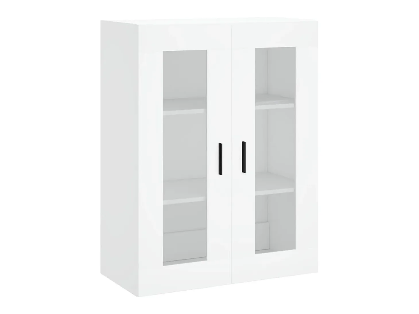 Aparador alto blanco 69,5x34x180 cm Madera contrachapada