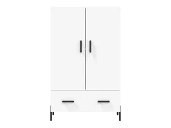 Aparador alto blanco 69,5x31x115 cm madera contrachapada