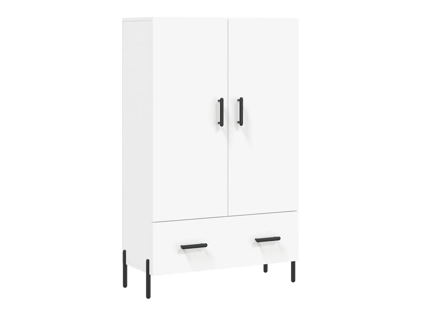 Aparador alto blanco 69,5x31x115 cm madera contrachapada