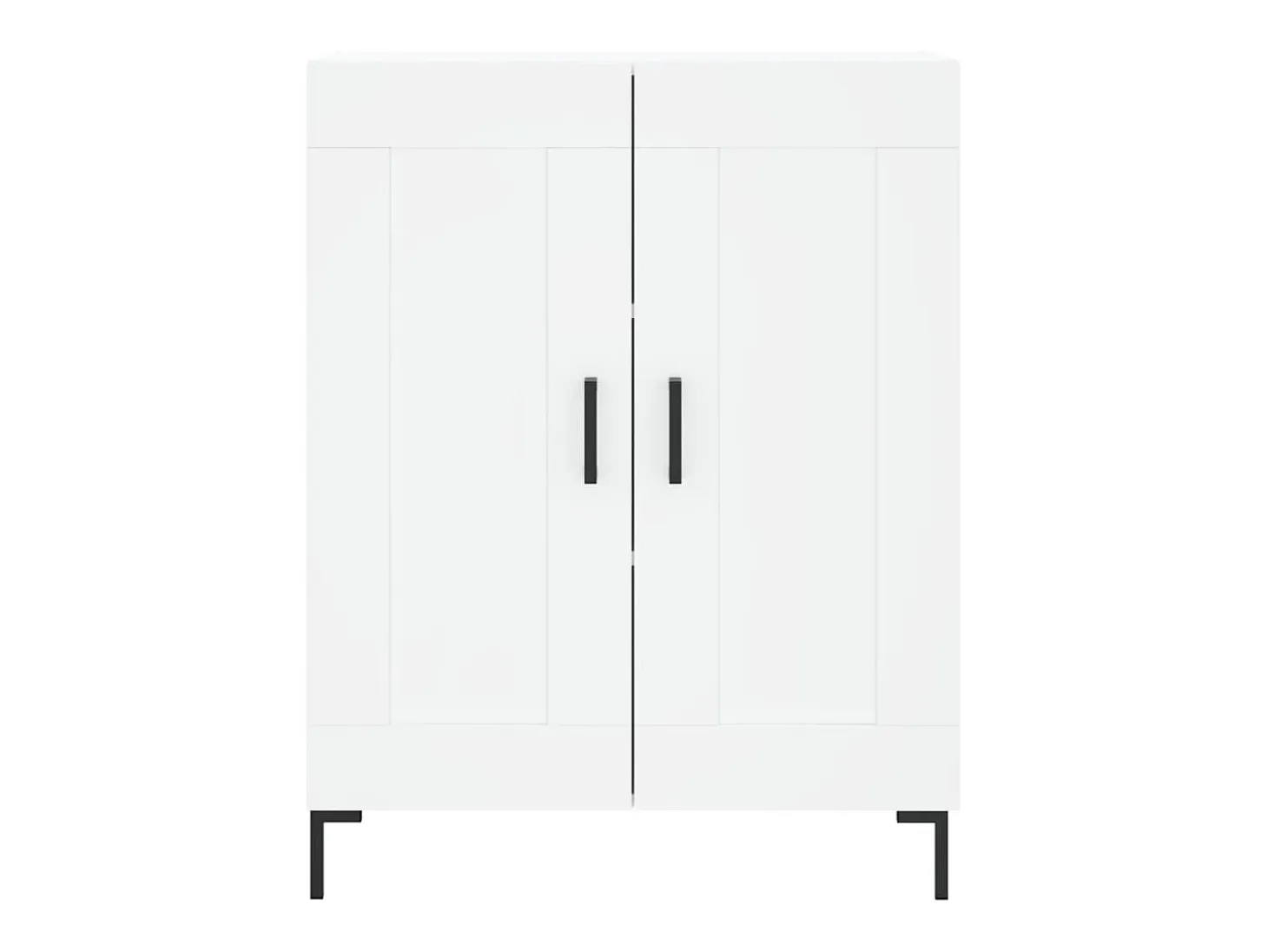 Aparador alto blanco 69,5x34x180 cm Madera contrachapada