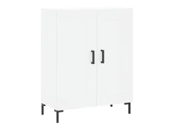 Aparador alto blanco 69,5x34x180 cm Madera contrachapada