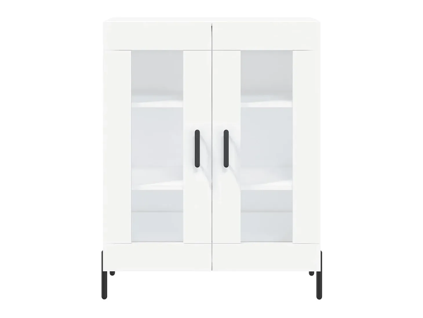 Aparador alto blanco 69,5x34x180 cm Madera contrachapada