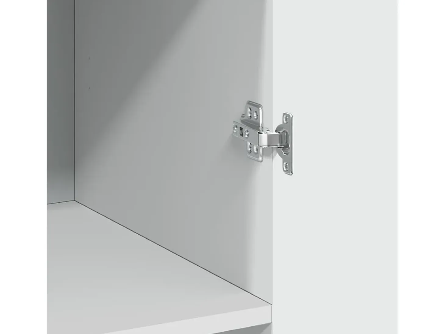 Aparador alto blanco 70x42,5x185 cm madera contrachapada