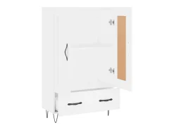 Aparador alto blanco 69,5x31x115 cm madera contrachapada