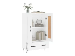Aparador alto blanco 69,5x31x115 cm madera contrachapada