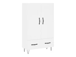 Aparador alto blanco 69,5x31x115 cm madera contrachapada