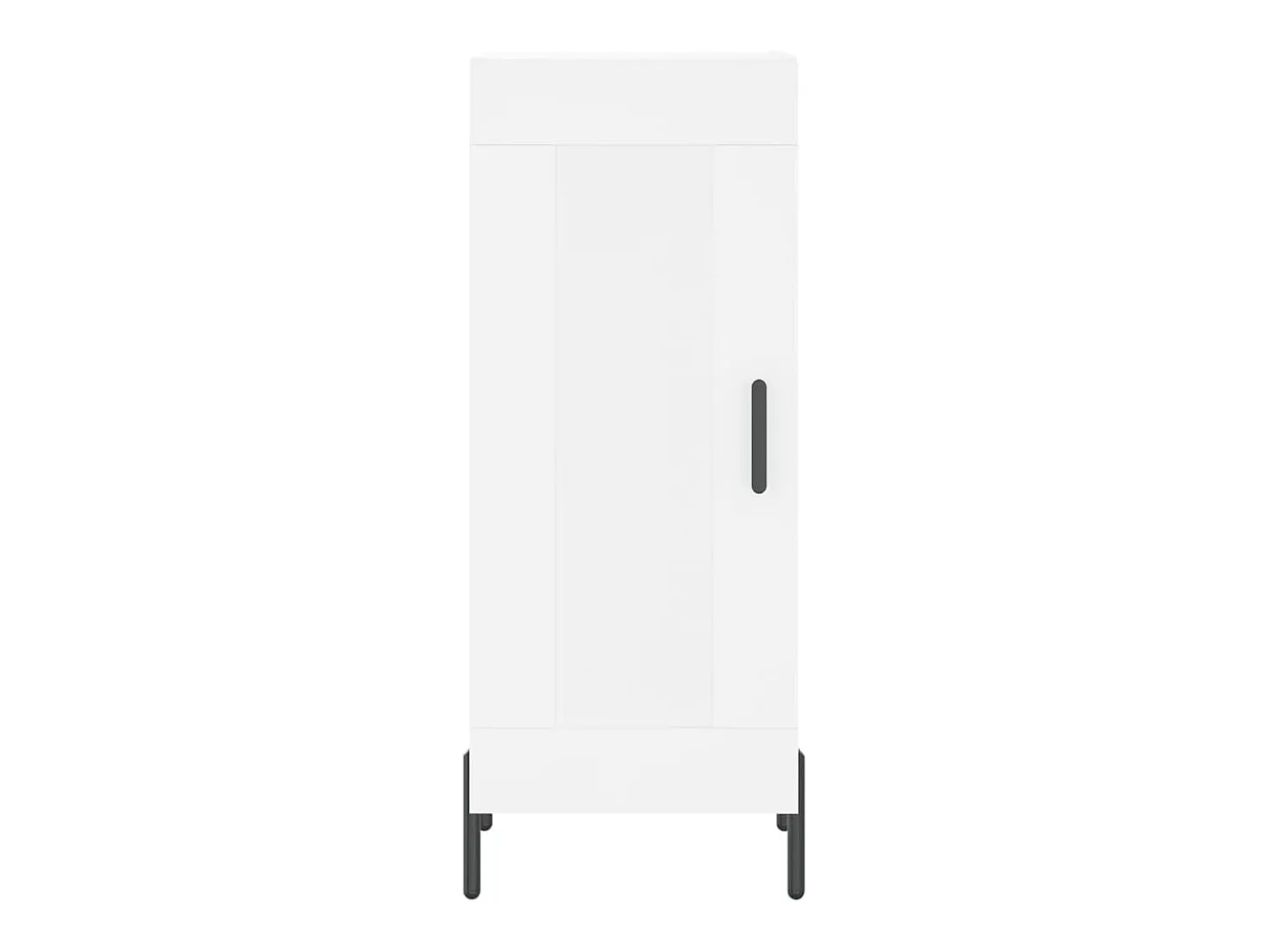 Aparador alto blanco 34,5x34x180 cm Madera contrachapada