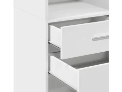 Aparador alto blanco 50x42,5x124 cm madera contrachapada