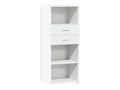 Aparador alto blanco 50x42,5x124 cm madera contrachapada