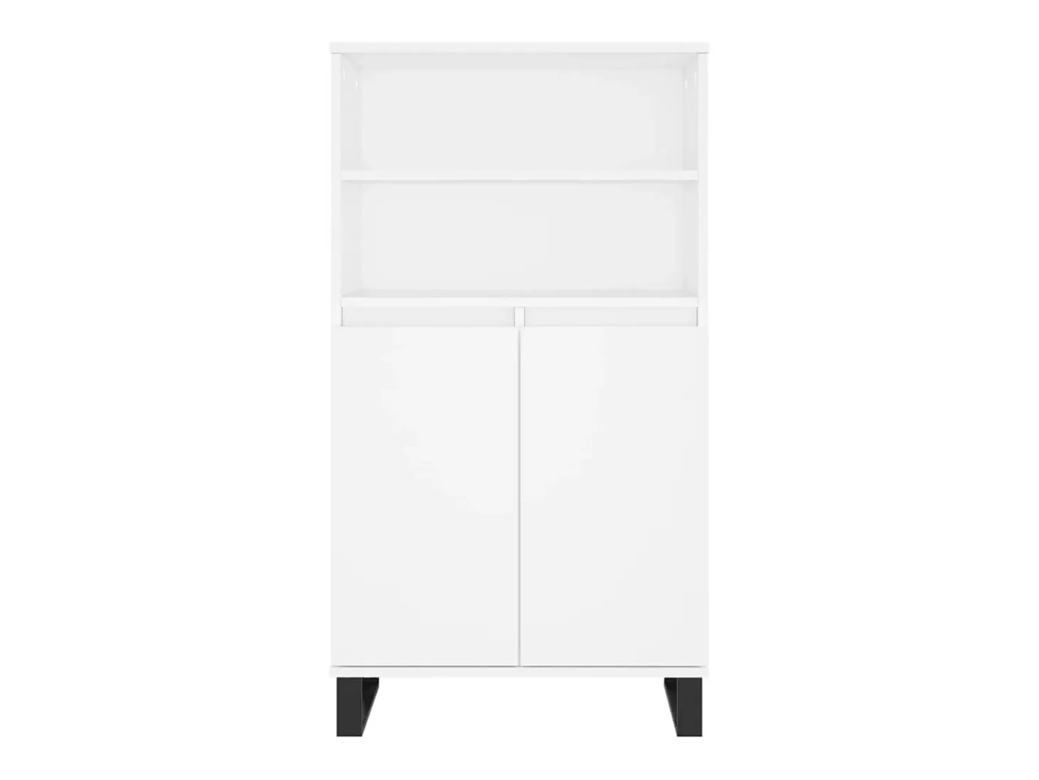 Aparador alto blanco 60x36x110 cm Madera contrachapada