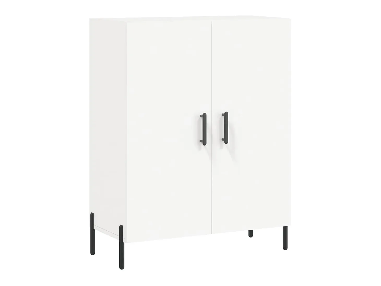 Aparador alto blanco 69,5x34x180 cm Madera contrachapada