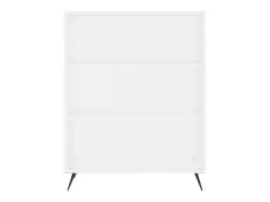 Aparador alto blanco 69,5x34x180 cm Madera contrachapada