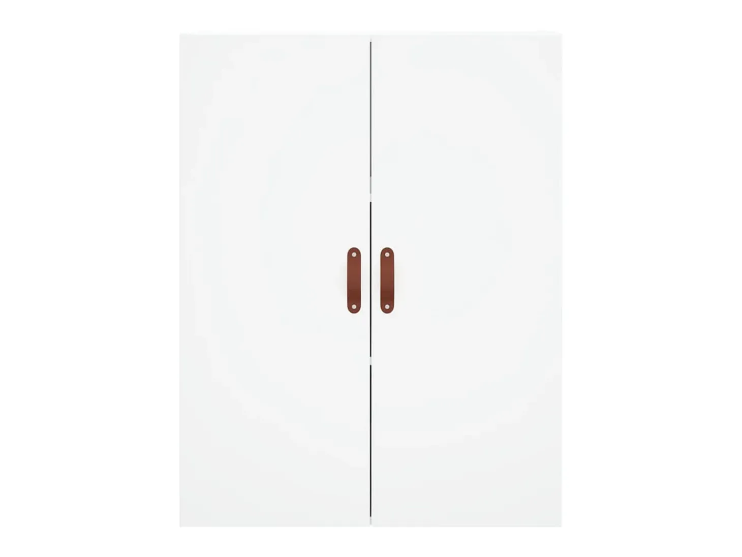 Aparador alto blanco 69,5x34x180 cm Madera contrachapada