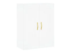 Aparador alto blanco 69,5x34x180 cm Madera contrachapada