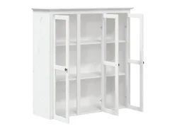 Aparador alto BODO madera maciza pino blanco 115,5x43x200,5 cm