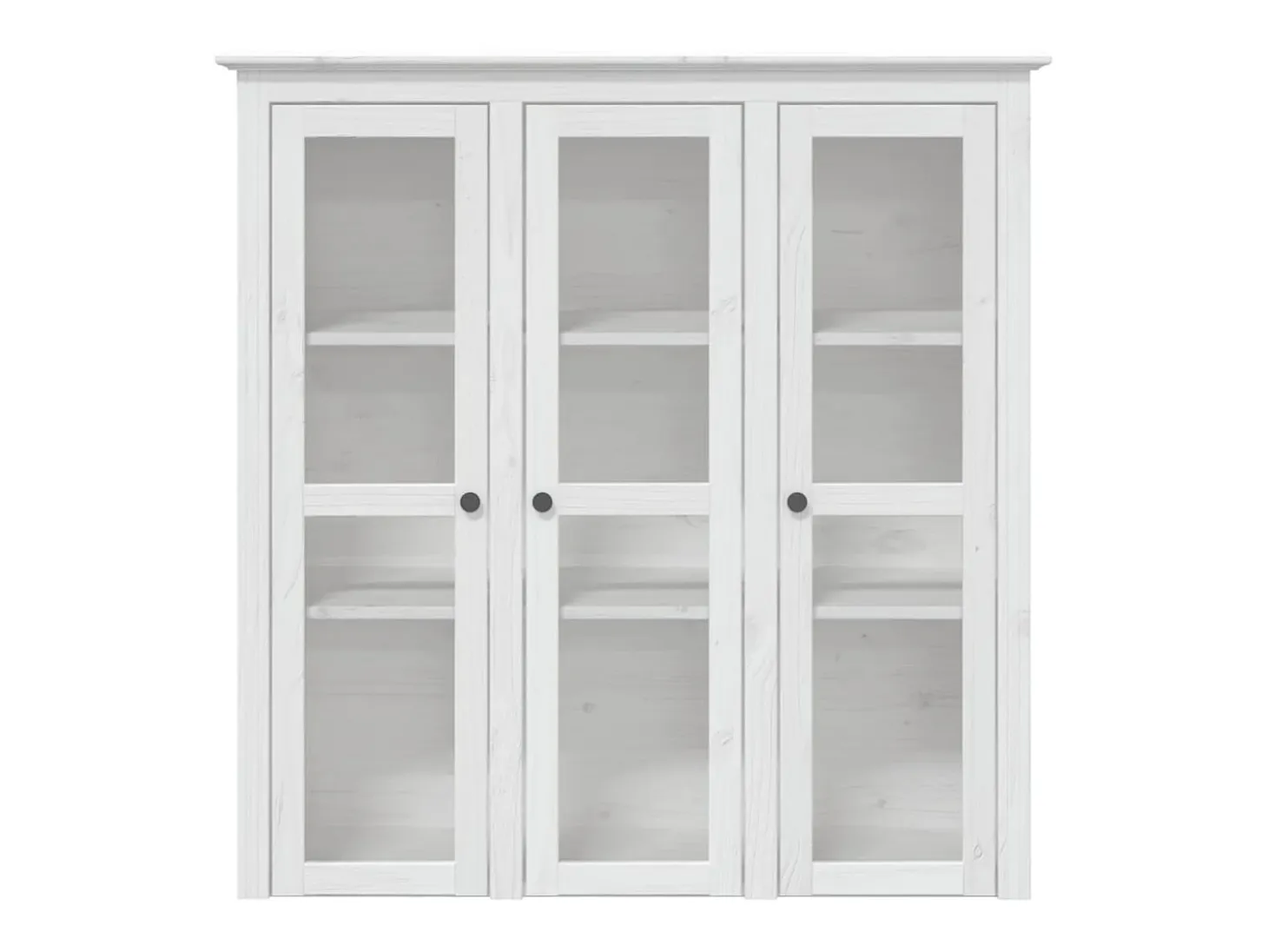 Aparador alto BODO madera maciza pino blanco 115,5x43x200,5 cm
