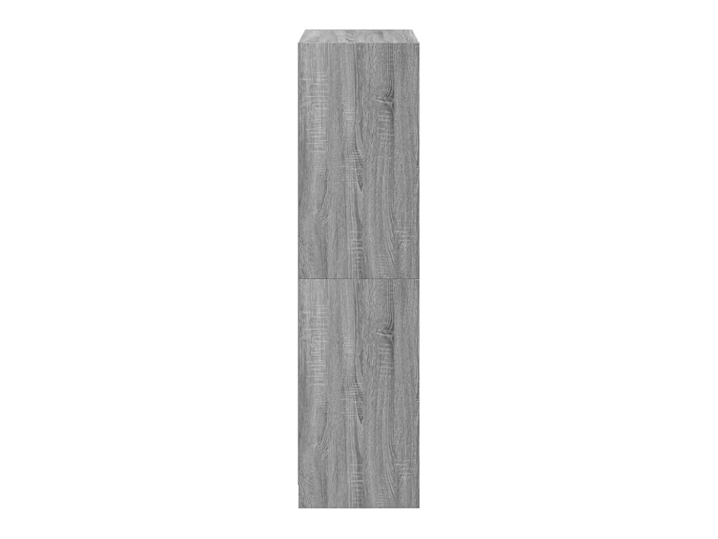 Aparador alto con puertas madera gris Sonoma 68x37x142 cm