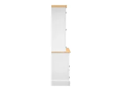 Aparador alto Corona blanco 112x43x196 cm madera maciza de pino mexicano