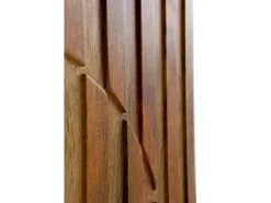 Aparador alto de 2 puertas de madera maciza de mango