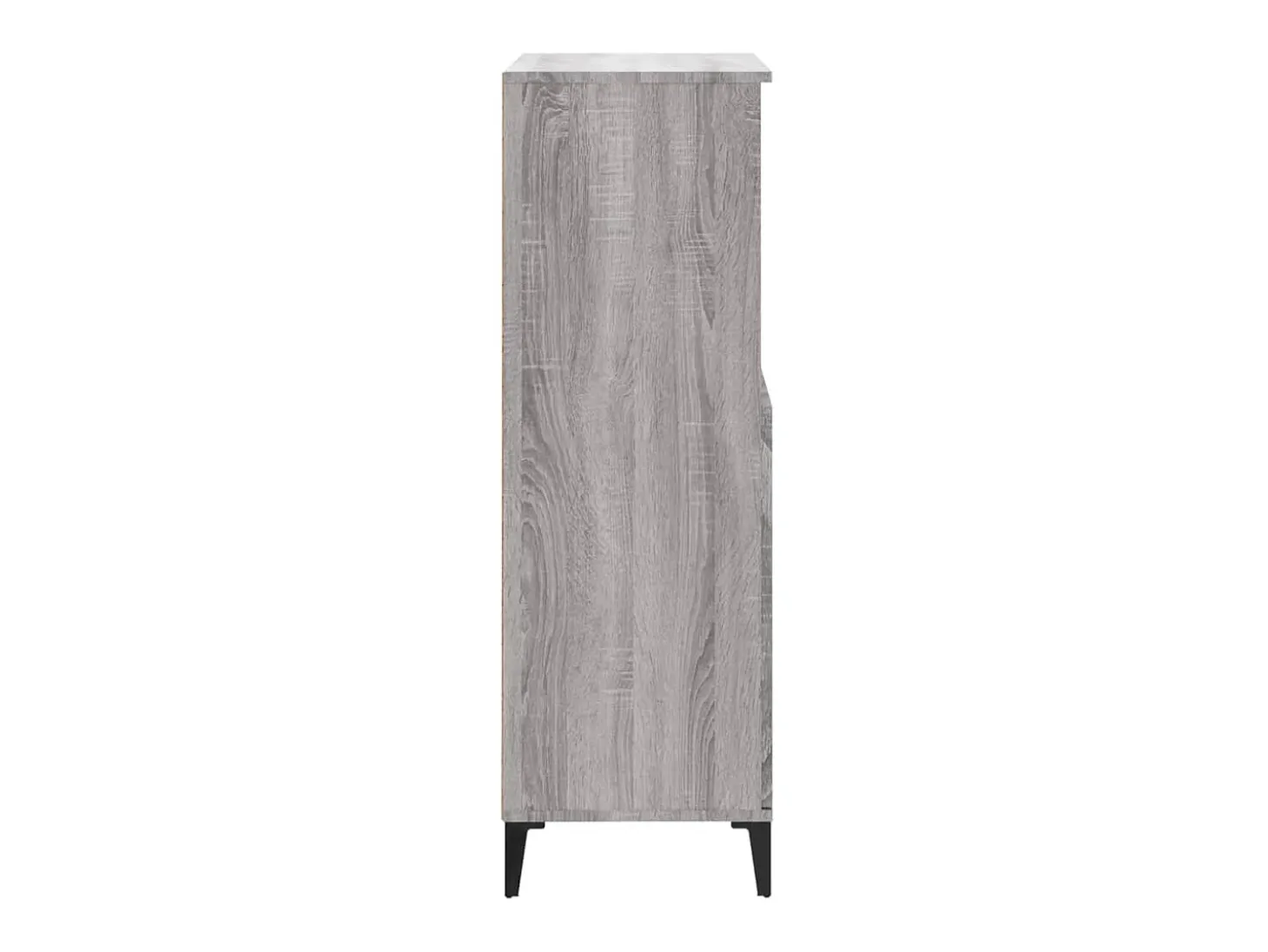 Aparador alto de madera contrachapada gris Sonoma 60x36x110 cm ES67618