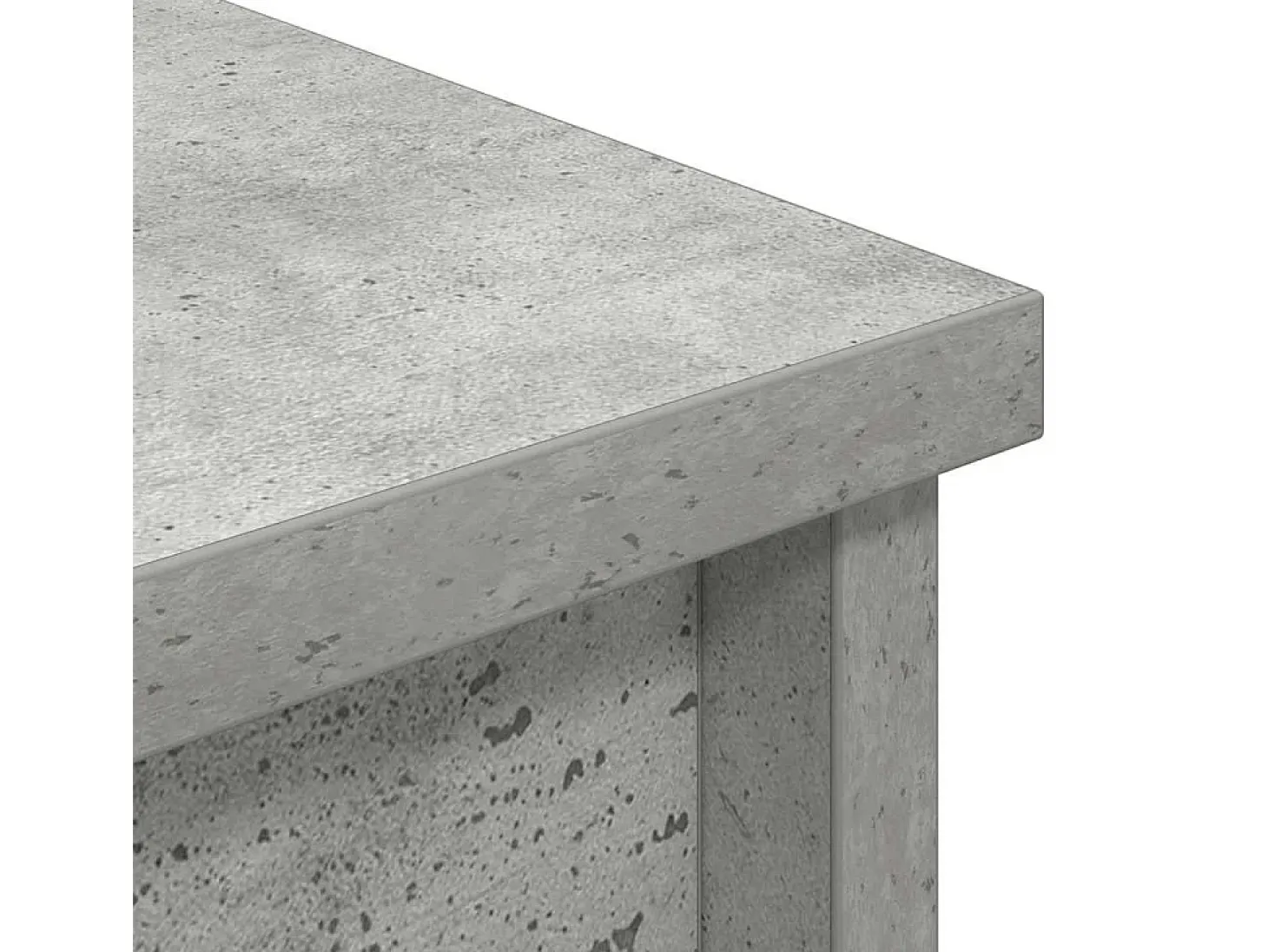 Aparador alto de madera de ingeniería gris hormigón 50x35x180cm