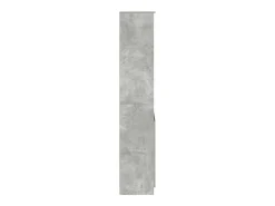 Aparador alto de madera de ingeniería gris hormigón 50x35x180cm