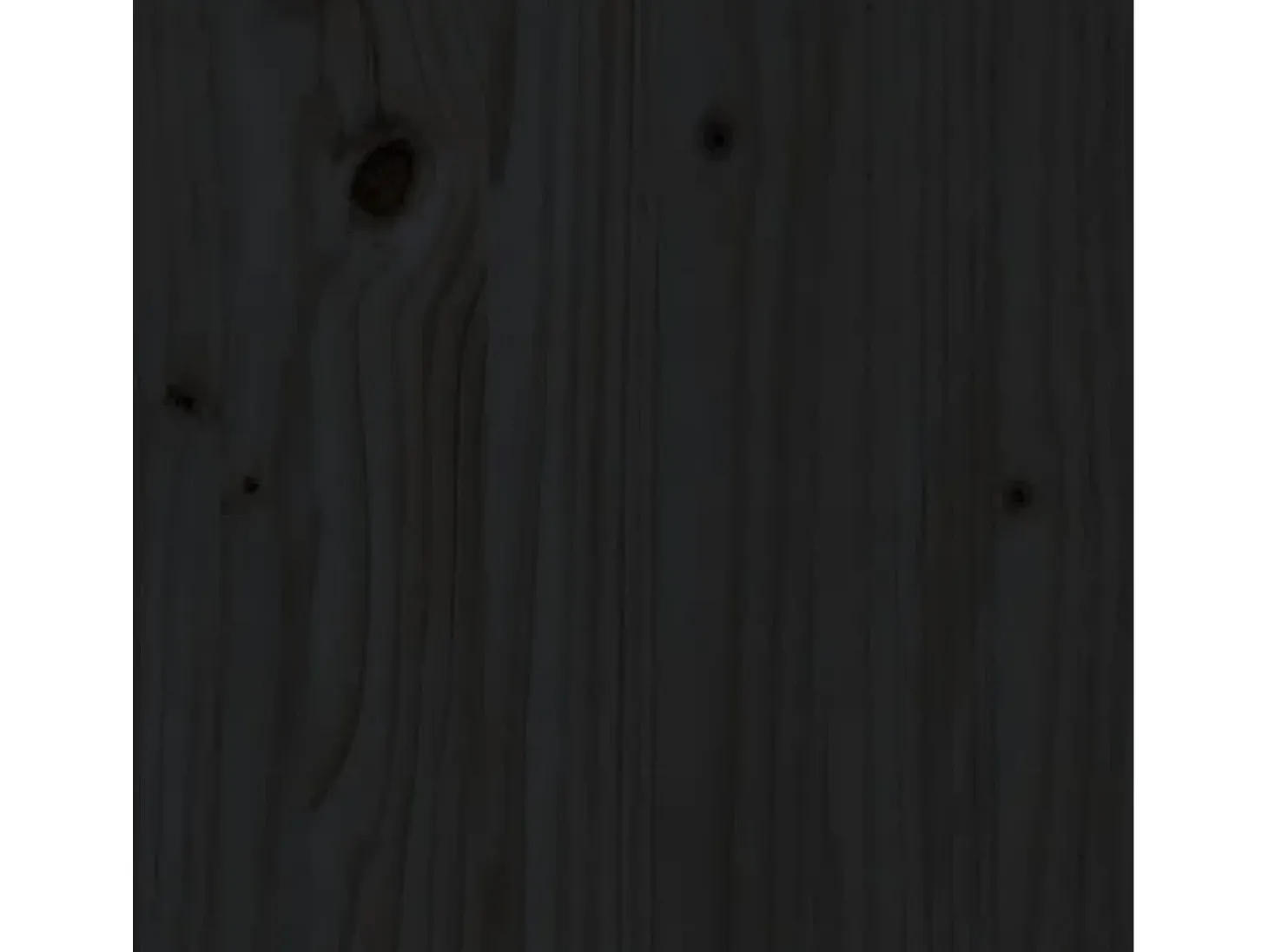 Aparador alto de madera maciza de pino negro 34x40x108,5 cm