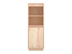 Aparador alto de madera maciza de pino 37x34x110 cm ES58464