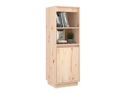 Aparador alto de madera maciza de pino 37x34x110 cm ES58464
