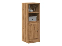 Aparador alto en madera de roble labrada artesanalmente 36x35,5x103,5 cm