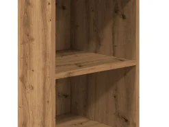 Aparador alto en madera de roble labrada artesanalmente 36x35,5x103,5 cm