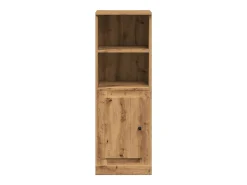 Aparador alto en madera de roble labrada artesanalmente 36x35,5x103,5 cm