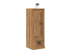 Aparador alto en madera de roble labrada artesanalmente 36x35,5x103,5 cm