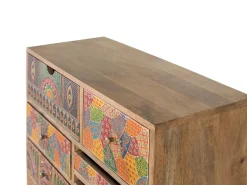 Aparador alto fabricado en madera maciza de mango 90 cm alto