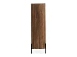 Aparador alto forma elíptica 2 puertas madera maciza de mango