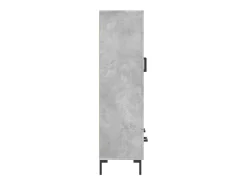 Aparador alto gris hormigón 69,5x31x115 cm madera de ingeniería