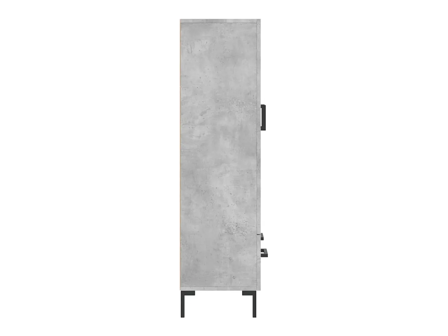 Aparador alto gris hormigón 69,5x31x115 cm madera de ingeniería