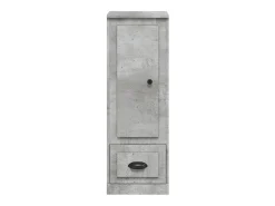 Aparador alto gris hormigón 36x35,5x103,5 cm madera de ingeniería