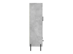 Aparador alto gris hormigón 69,5x31x115 cm madera de ingeniería