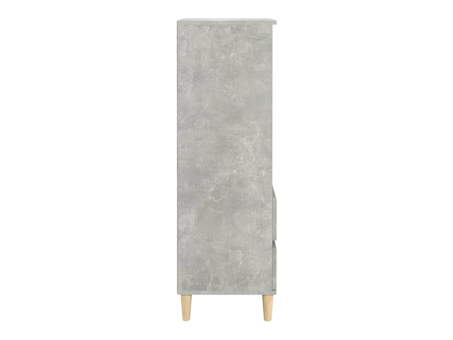 Aparador alto Gris hormigón 40x36x110 cm Madera de ingeniería