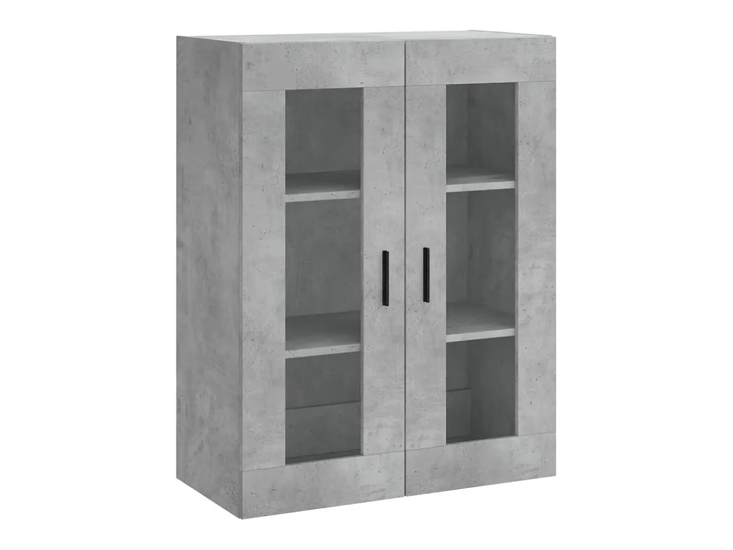 Aparador alto Gris hormigón 69,5x34x180 cm Madera de ingeniería