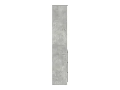 Aparador alto gris hormigón 37,5x35x180 cm madera de ingeniería
