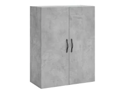 Aparador alto Gris hormigón 69,5x34x180 cm Madera de ingeniería
