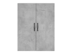 Aparador alto Gris hormigón 69,5x34x180 cm Madera de ingeniería