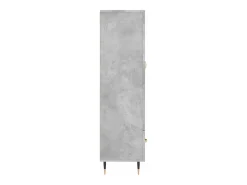 Aparador alto gris hormigón 69,5x31x115 cm madera de ingeniería