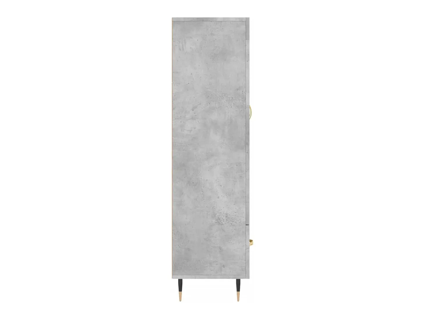 Aparador alto gris hormigón 69,5x31x115 cm madera de ingeniería